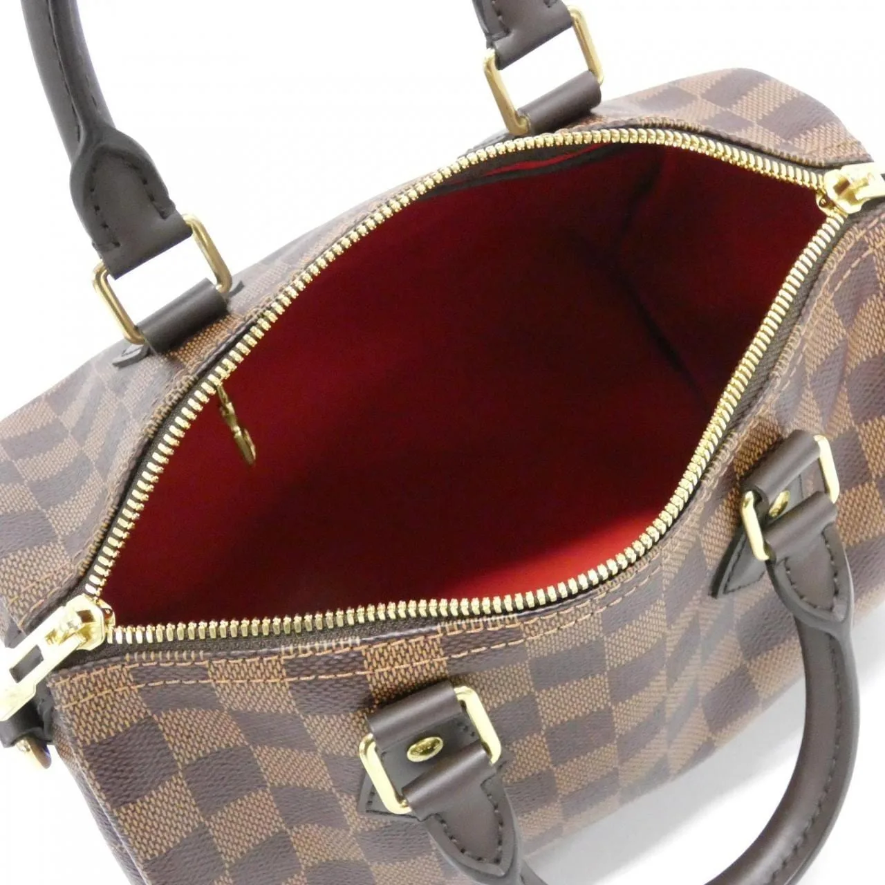 LOUIS VUITTON Speedy N40575 Boston Damier 黑色 Damier 中古品A - 縮圖 8