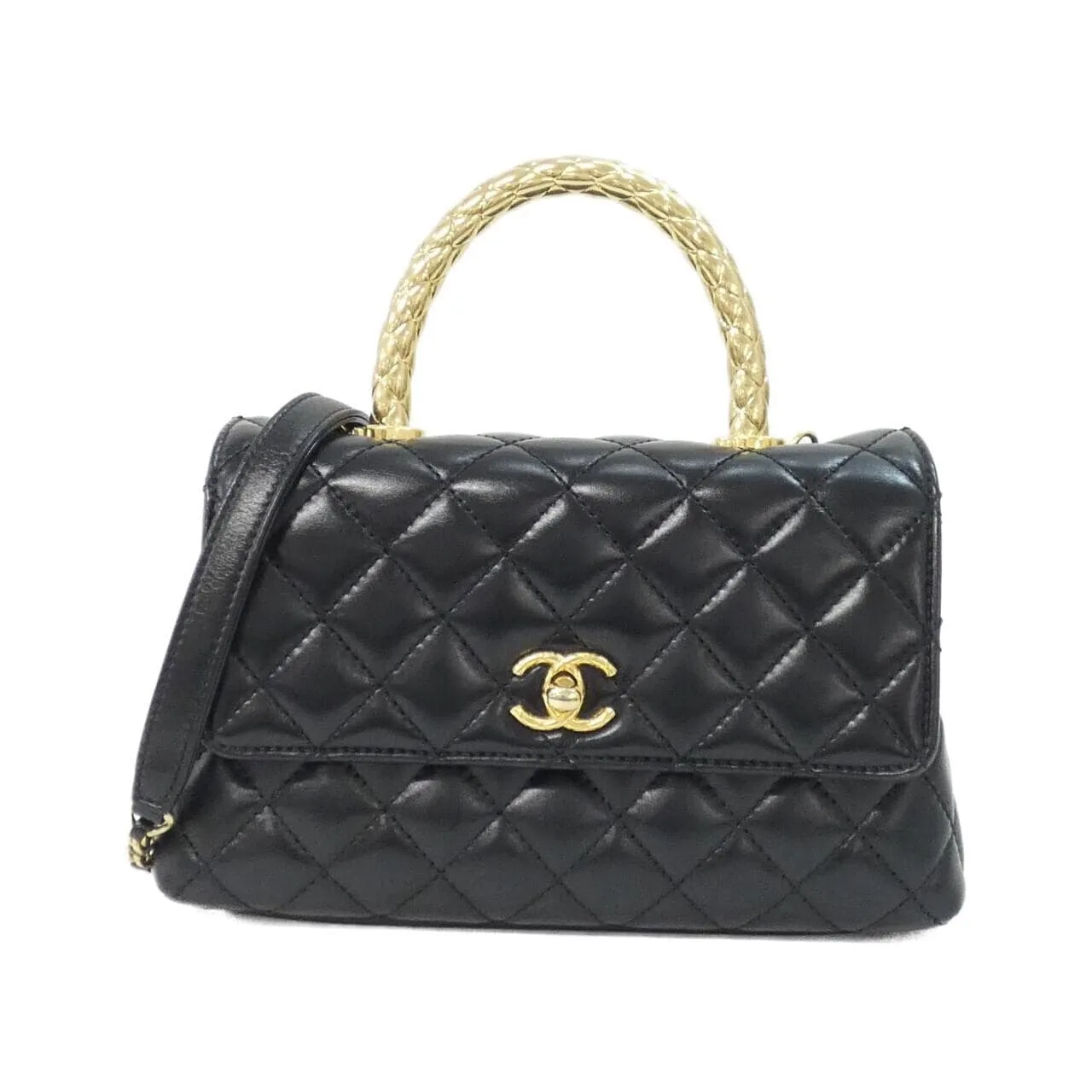 CHANEL Matelasse 92990 Handbag Black