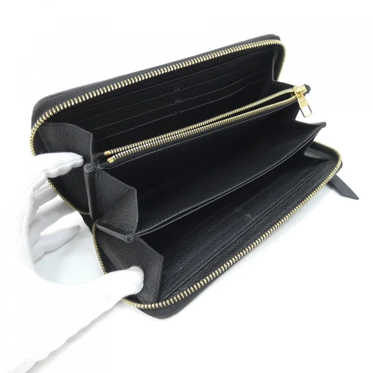 LOUIS VUITTON M61864 Wallet Monogram Black Monogram Rank B - Thumbnail 9