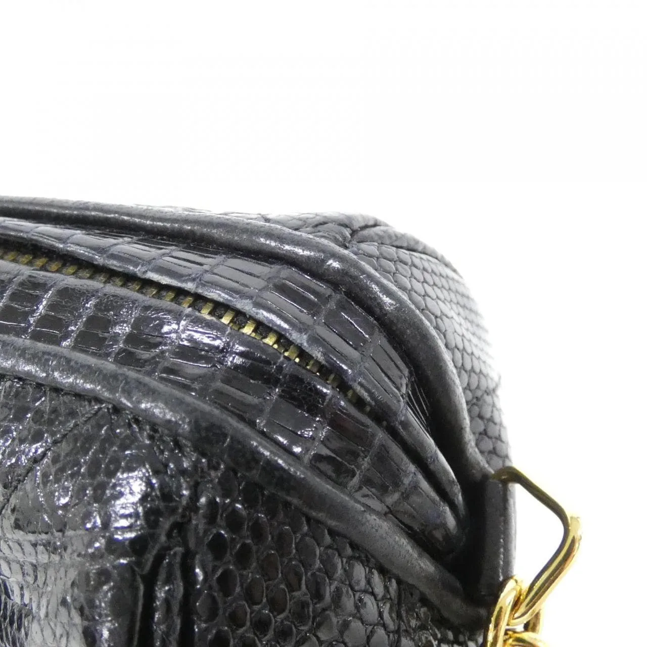 CHANEL Shoulder Leather Black Leather Rank A - Thumbnail 3