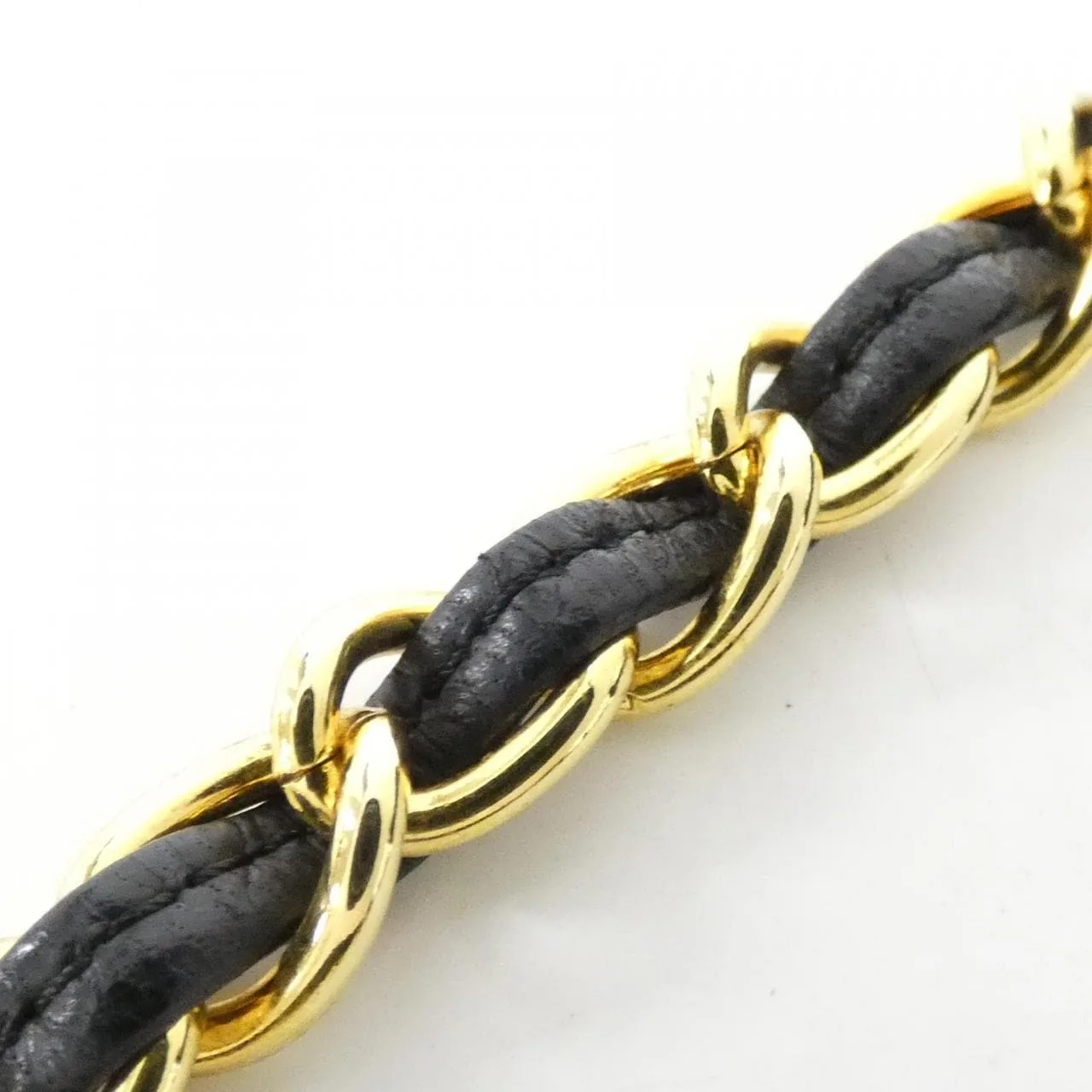 CHANEL Shoulder Leather Black Leather Rank A - Thumbnail 5