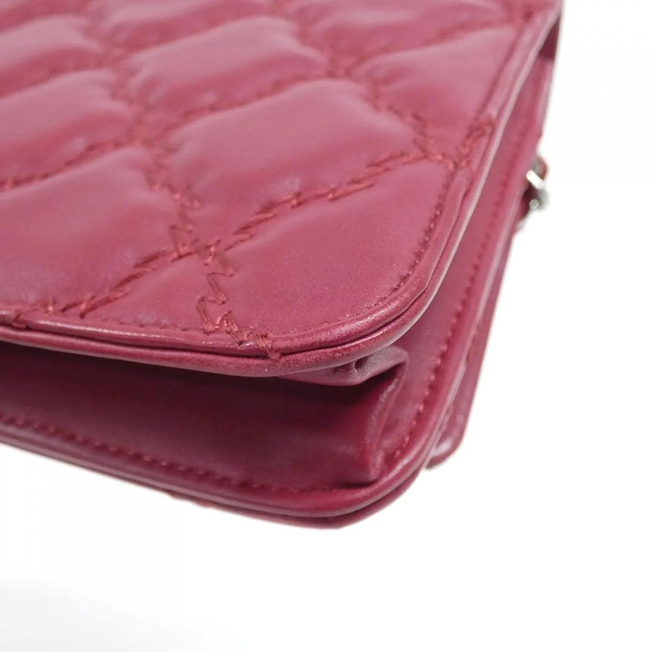 CHANEL 69100 Wallet 酒紅色 中古品A - 縮圖 3