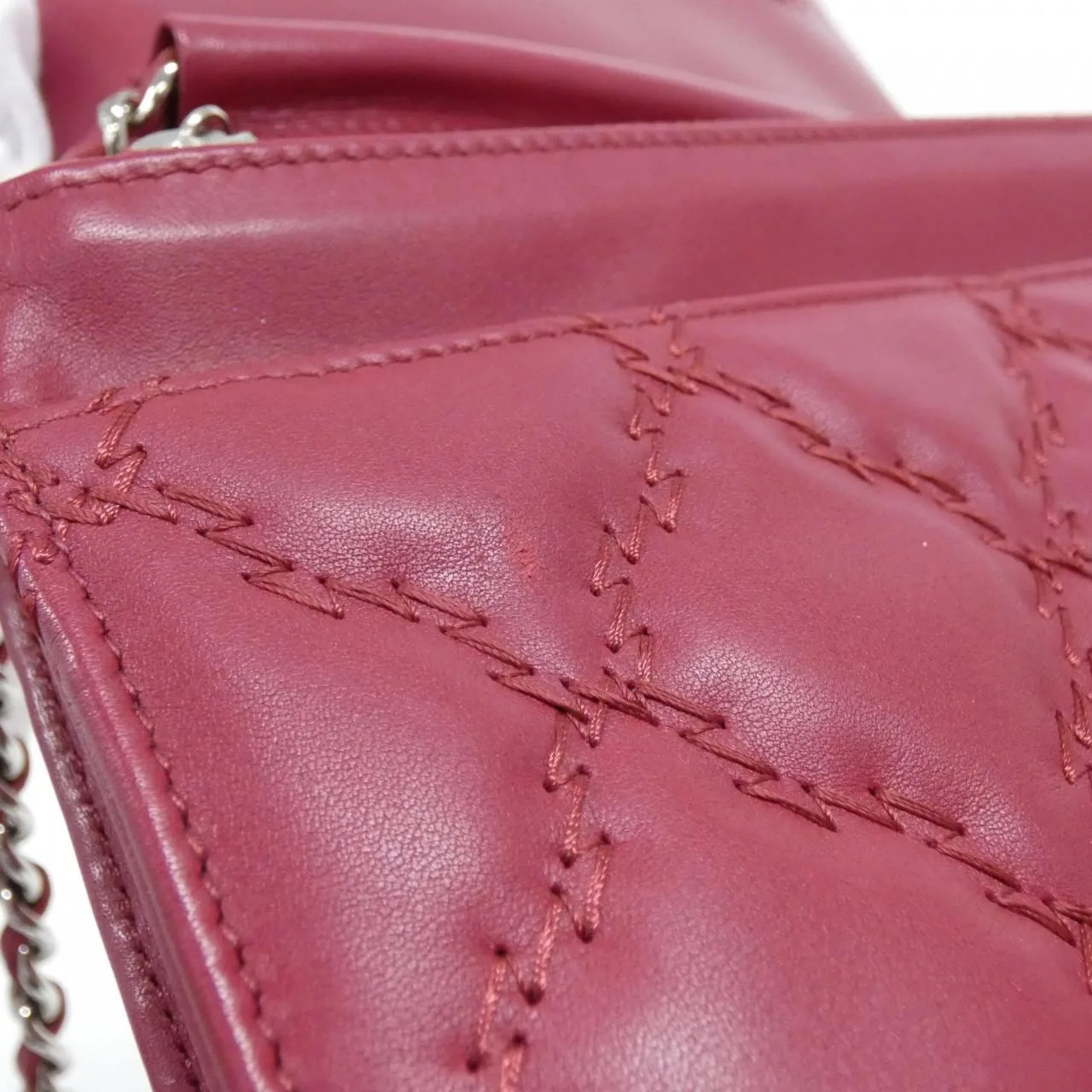 CHANEL 69100 Wallet 酒紅色 中古品A - 縮圖 7