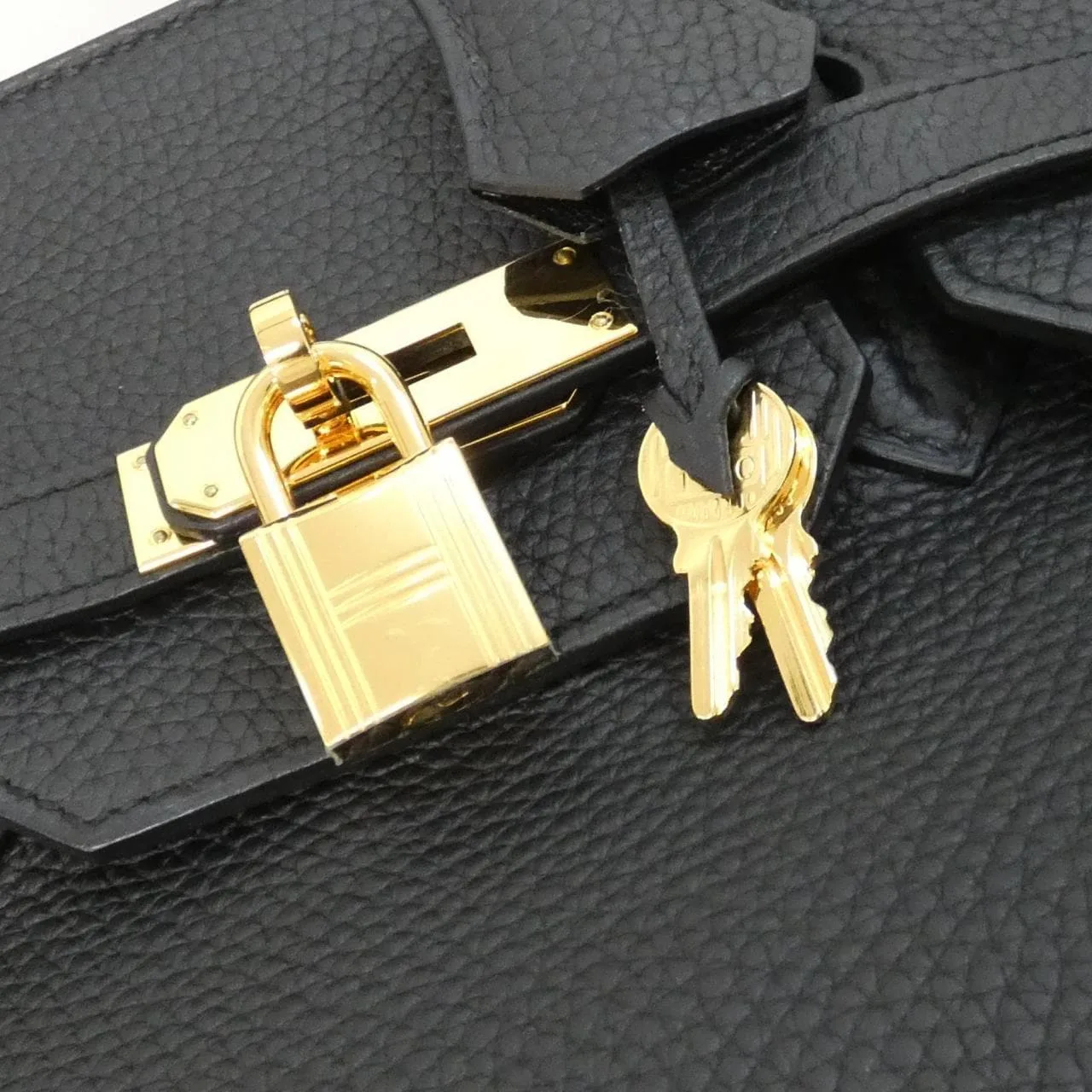 HERMES Birkin 027634CC Handbag Togo Black Togo Leather Rank A - Thumbnail 4