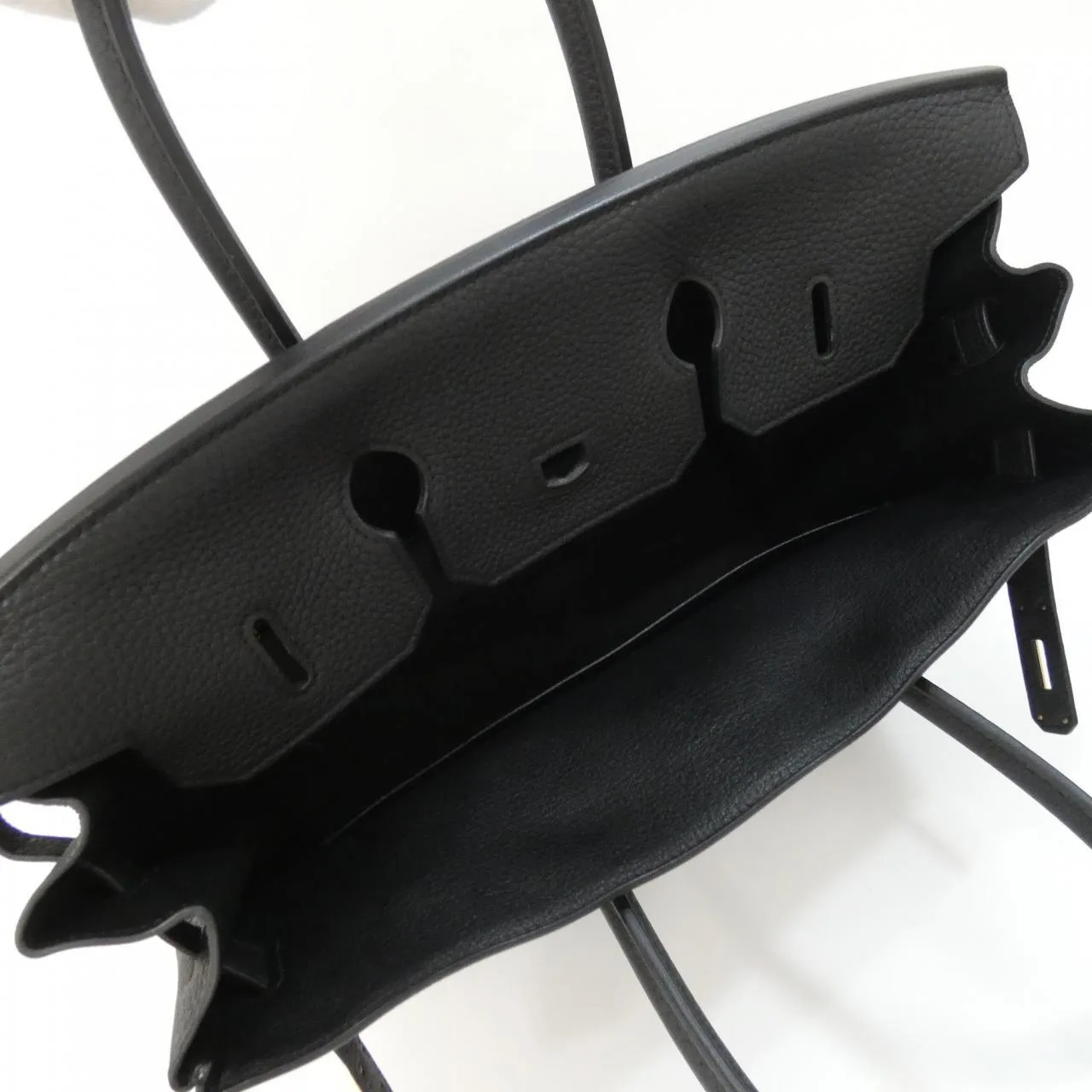 HERMES Birkin 027634CC Handbag Togo Black Togo Leather Rank A - Thumbnail 9