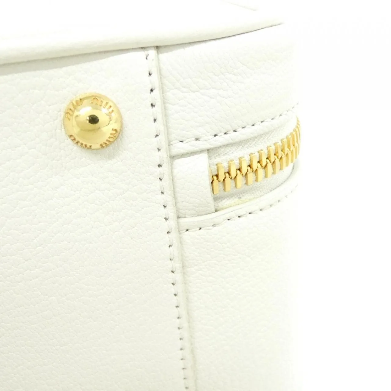 MIU MIU 5RM021 手提包 黑色 中古品A - 縮圖 3