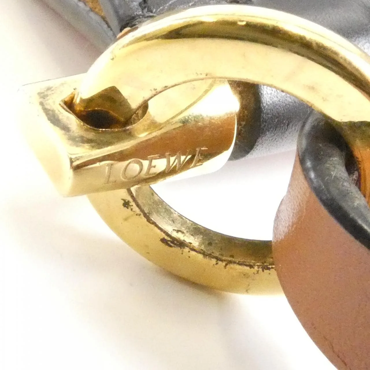 LOEWE Basket 309 22BZ57 Shoulder Lambskin 黑色 羊皮 中古品A - 縮圖 5