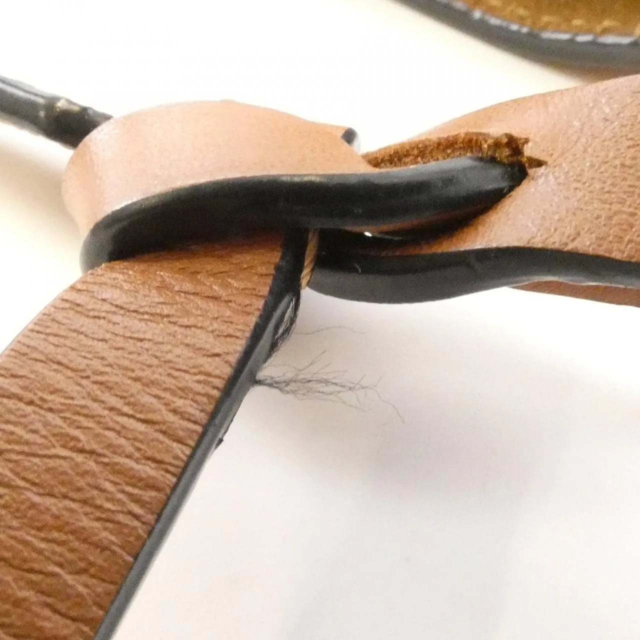 LOEWE Basket 309 22BZ57 Shoulder Lambskin 黑色 羊皮 中古品A - 縮圖 6