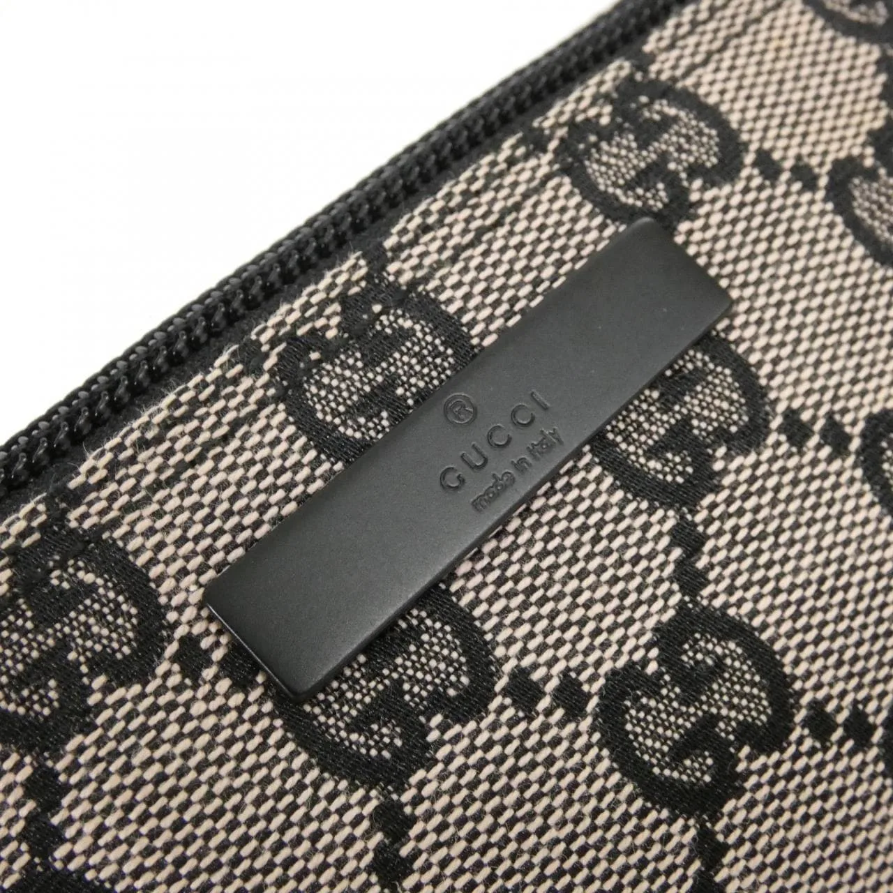 GUCCI 07198 手提包 帆布 黑色 帆布 中古品A - 縮圖 4