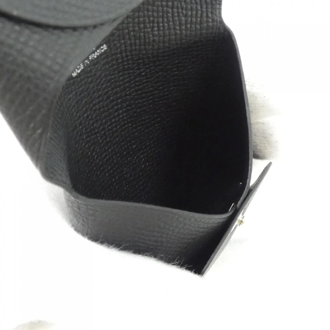 HERMES 041054CK Coin Case Epsom 黑色 Epsom 皮 中古品A - 縮圖 4