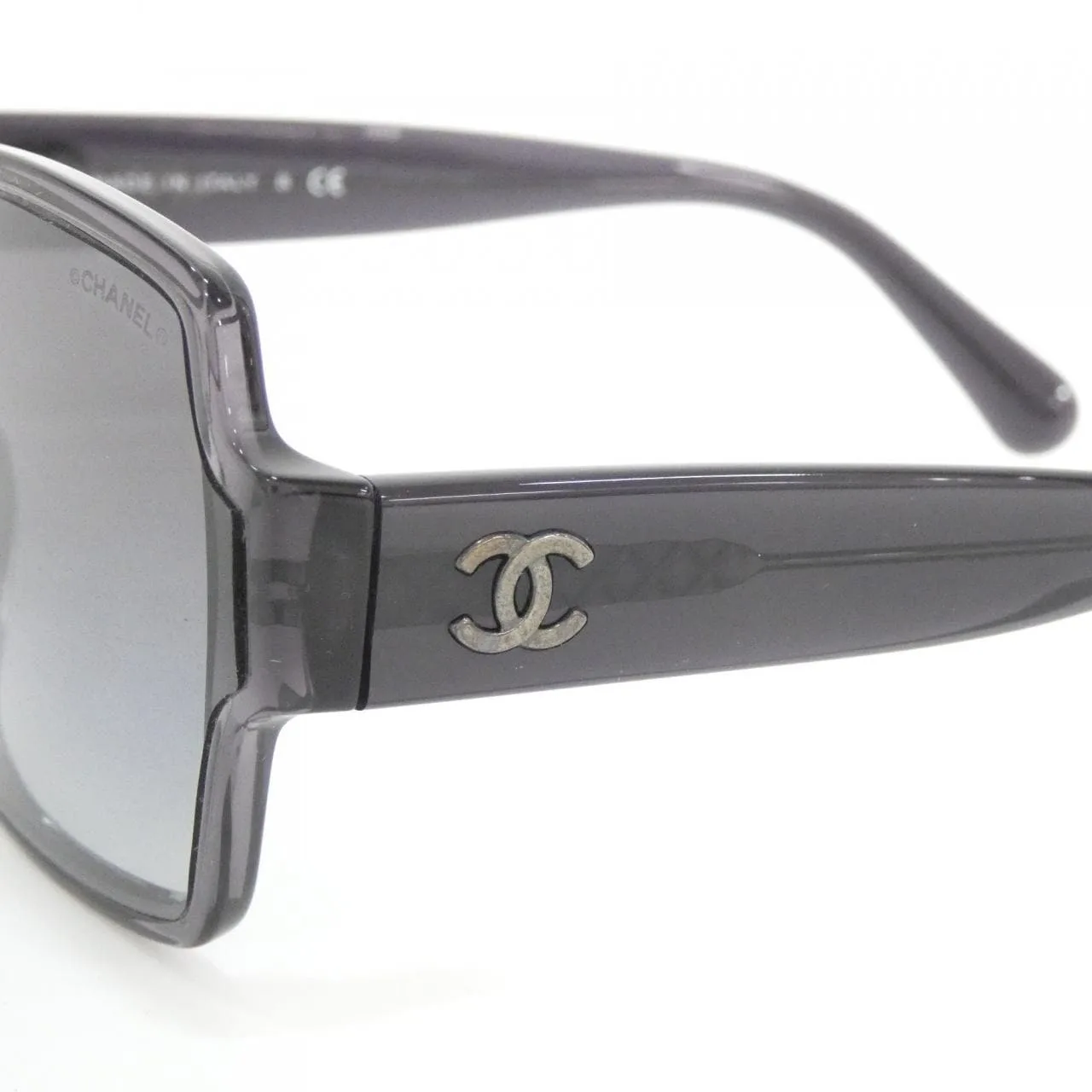CHANEL 5385 A Sunglasses 黑色 中古品A - 縮圖 4