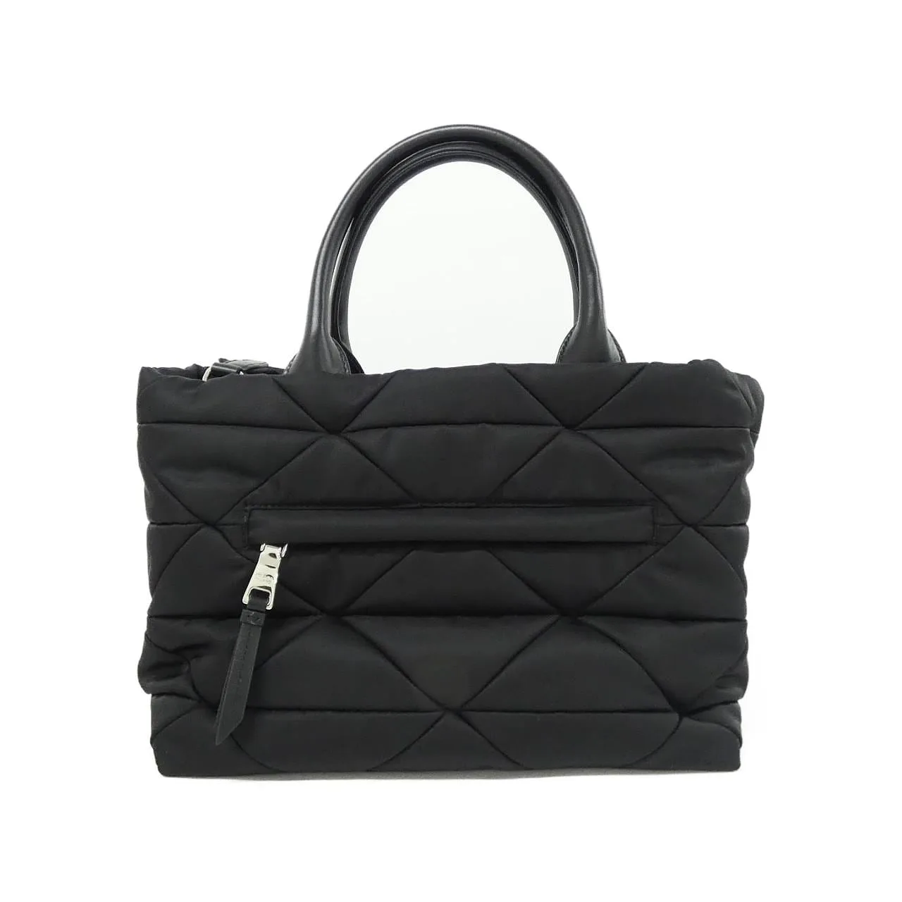 PRADA 1BG436 手提包 黑色 中古品A - 縮圖 2