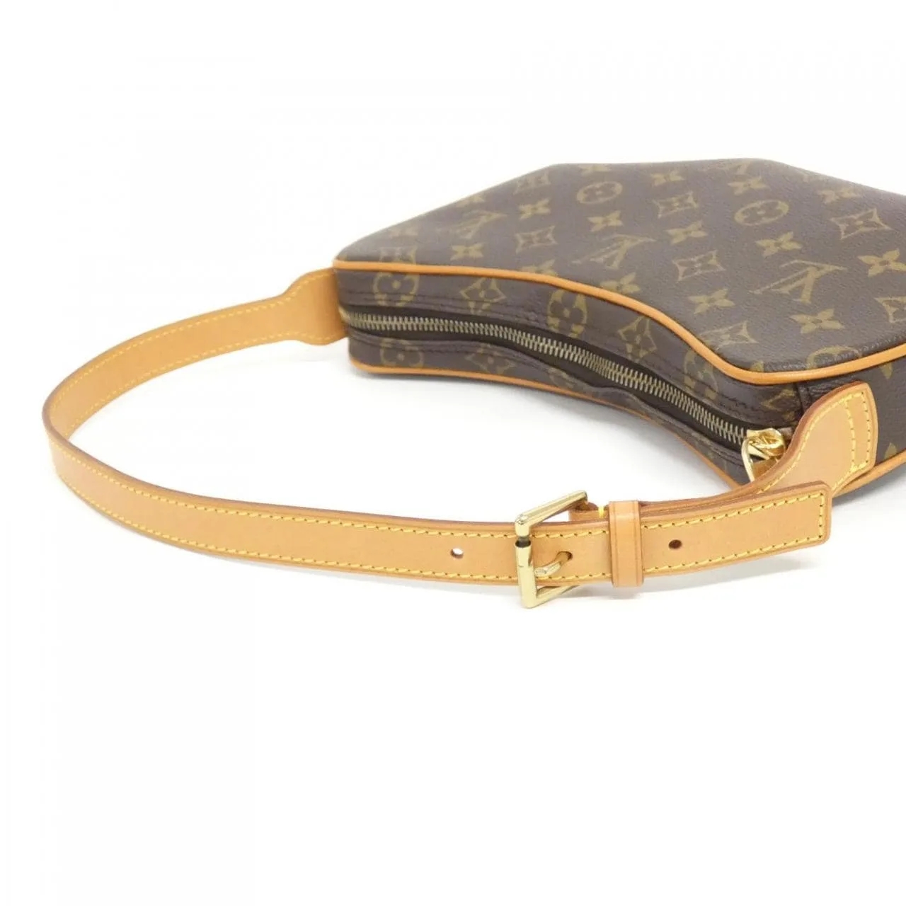 LOUIS VUITTON Pochette M51510 Shoulder Monogram 黑色 Monogram 中古品A - 縮圖 6