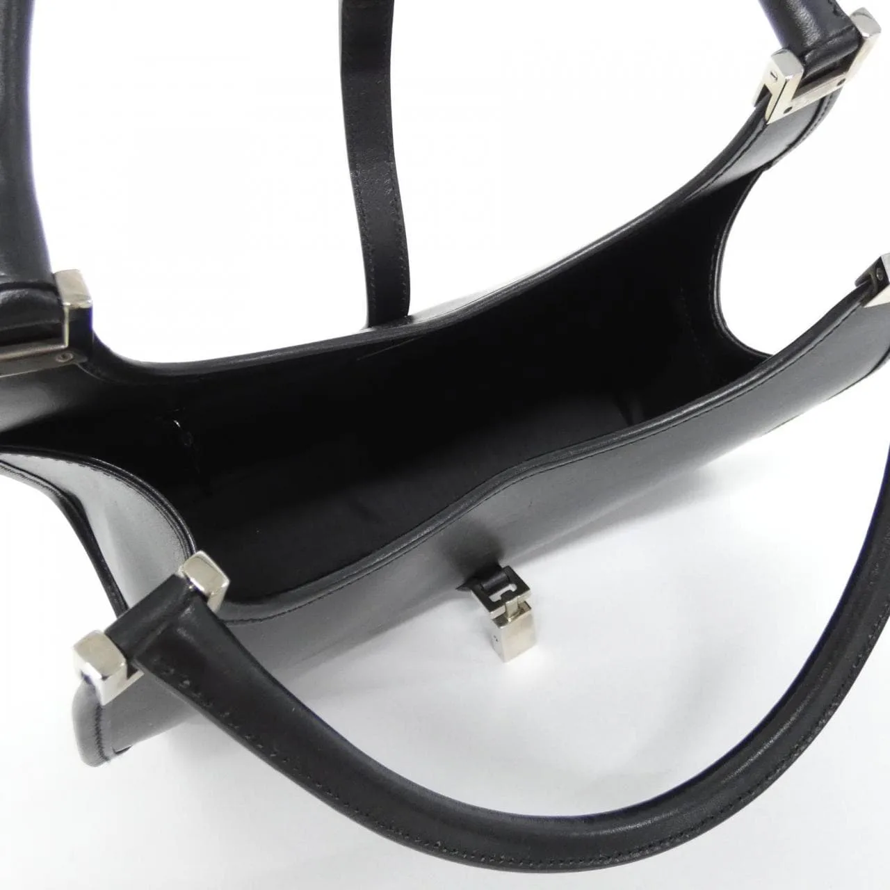 GUCCI 002 1068 Shoulder Leather 黑色 皮革 中古品B - 縮圖 6