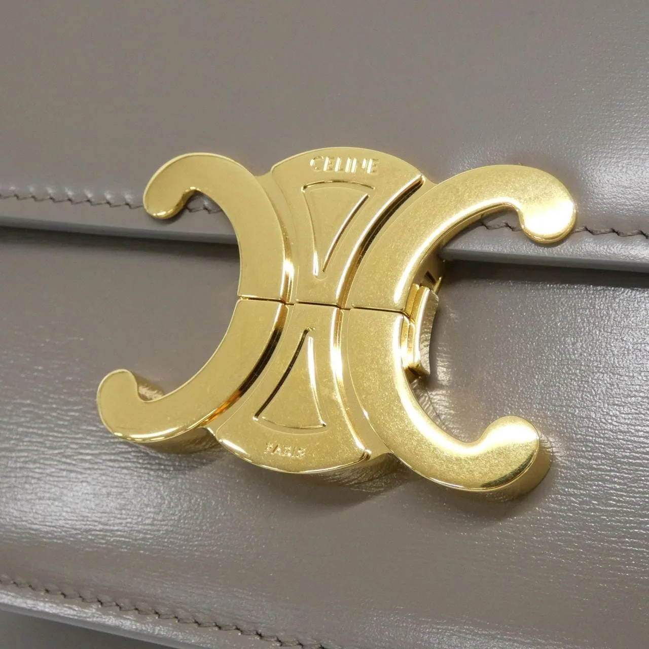 CELINE Triomphe 188423BF4 Shoulder 黑色 中古品A - 縮圖 4