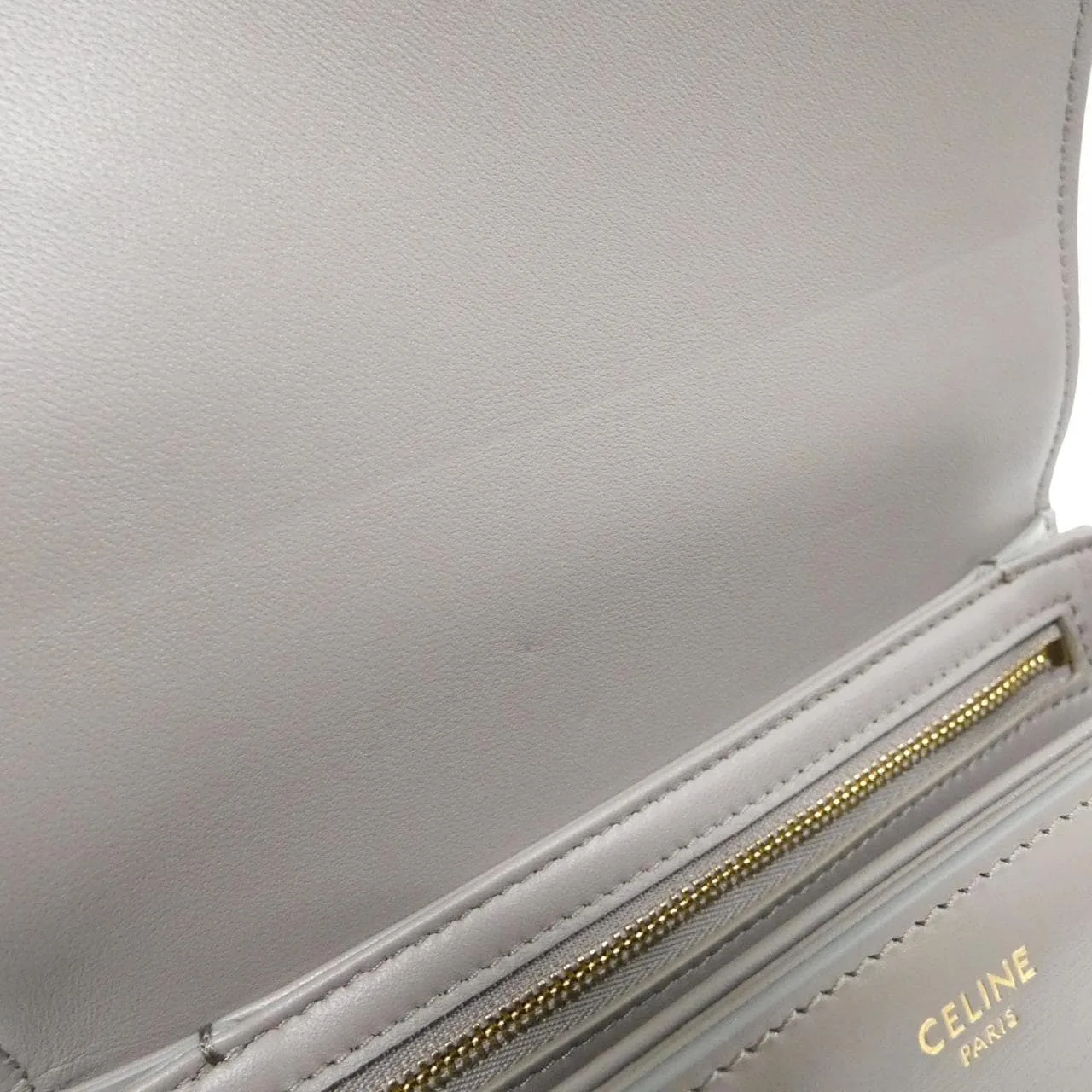 CELINE Triomphe 188423BF4 Shoulder 黑色 中古品A - 縮圖 9