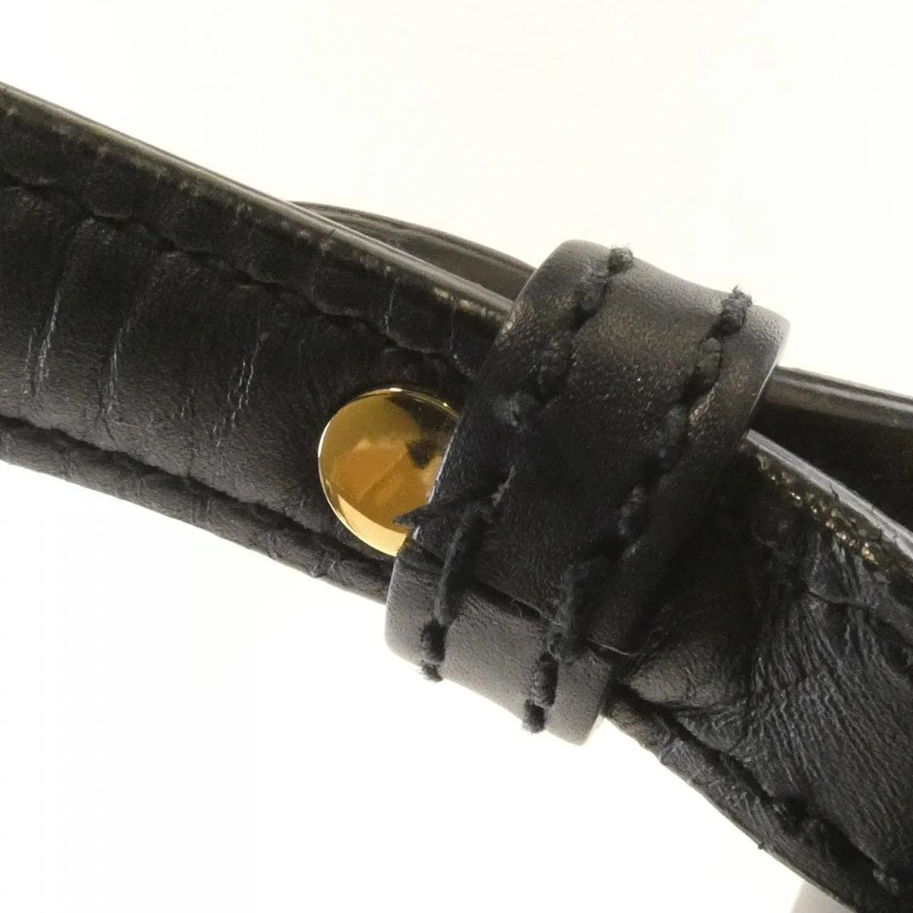 GUCCI 431665 CVL1G Handbag Leather 黑色 皮革 中古品B - 縮圖 8