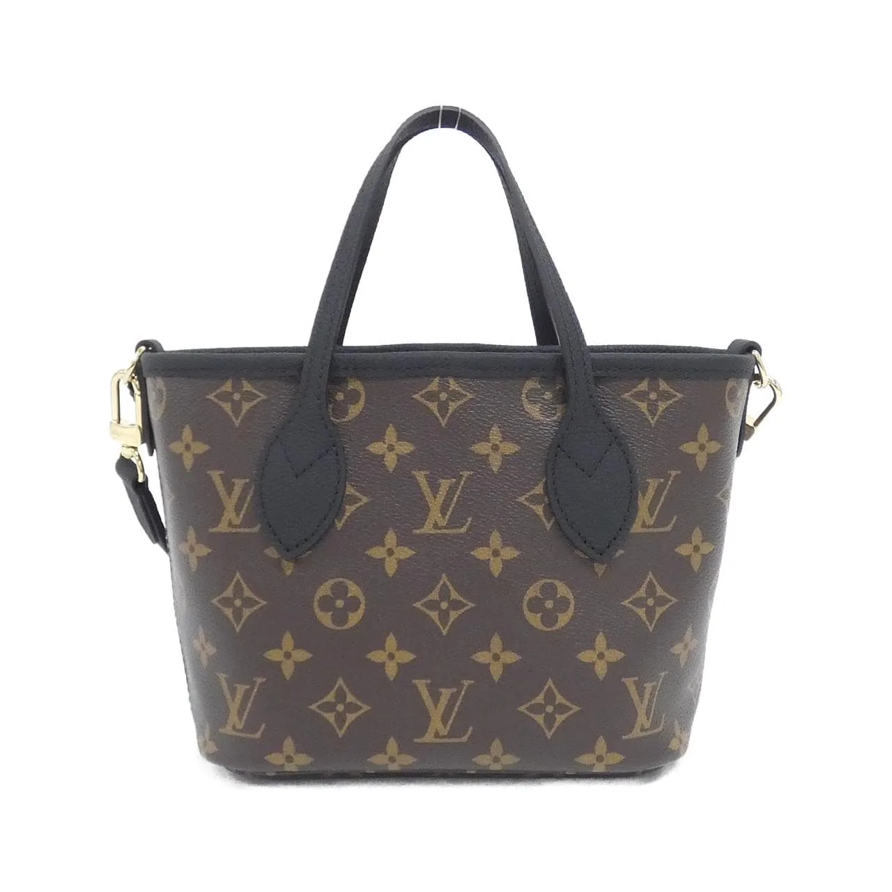 LOUIS VUITTON Neverfull M28347 Tote Monogram 黑色 Monogram 中古品A - 縮圖 2