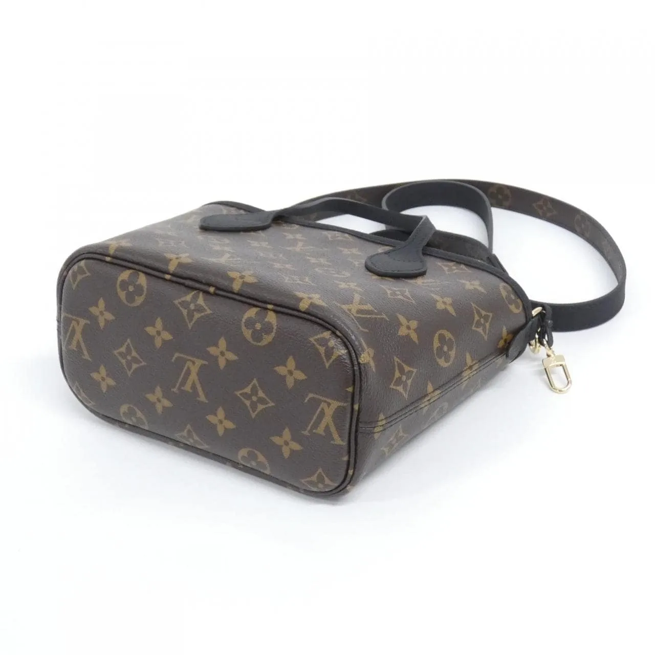 LOUIS VUITTON Neverfull M28347 Tote Monogram 黑色 Monogram 中古品A - 縮圖 3