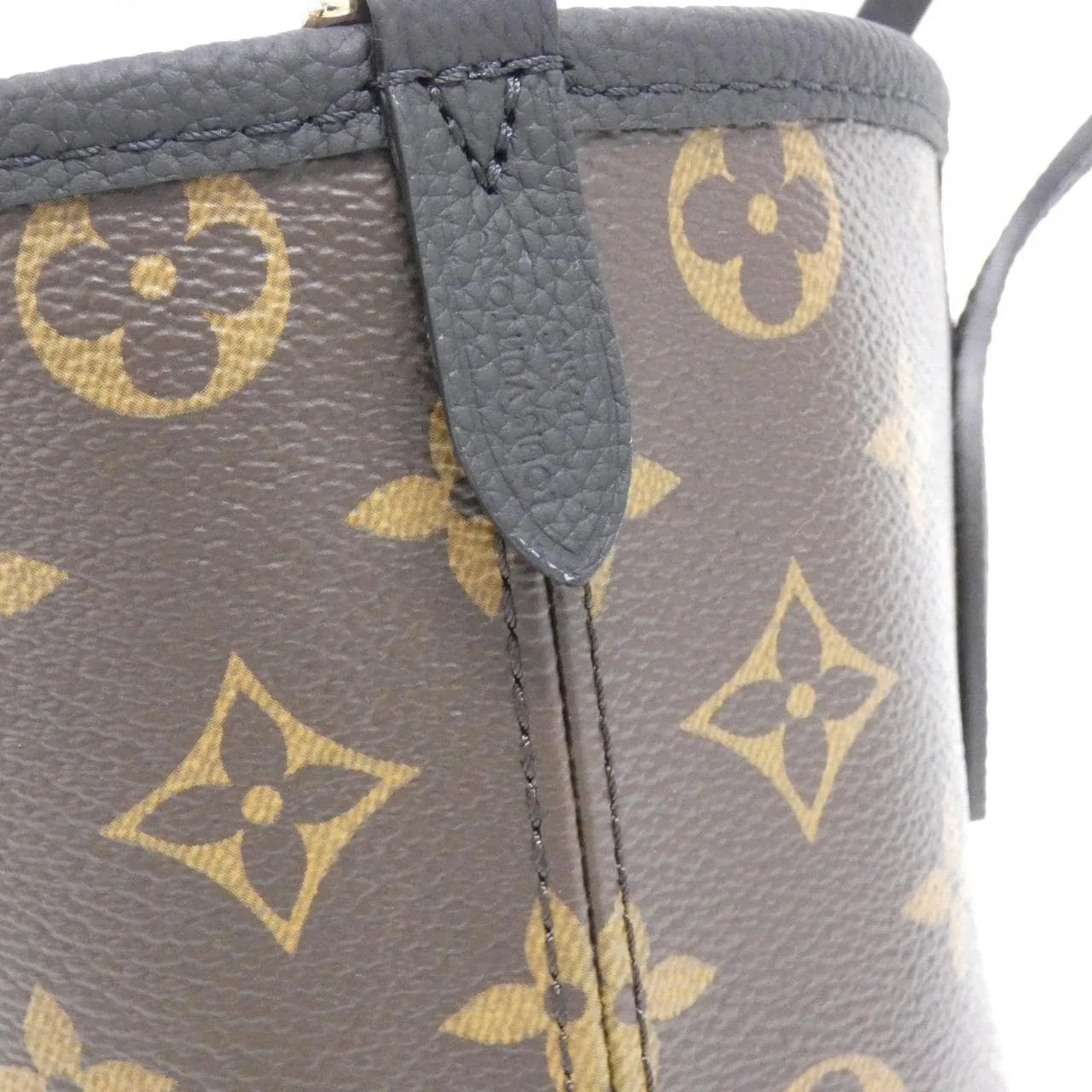 LOUIS VUITTON Neverfull M28347 Tote Monogram 黑色 Monogram 中古品A - 縮圖 4