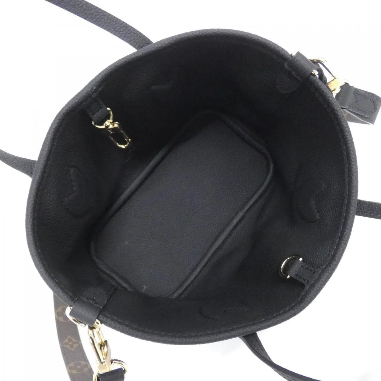 LOUIS VUITTON Neverfull M28347 Tote Monogram 黑色 Monogram 中古品A - 縮圖 7