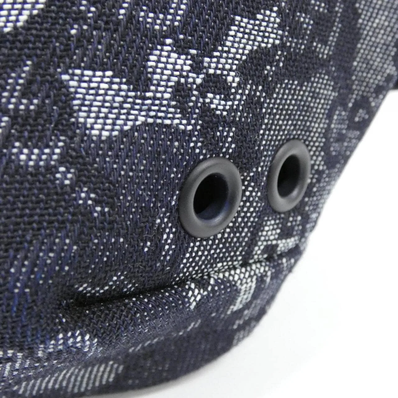 GUCCI 851706 Belt Denim 黑色 牛仔布 中古品A - 縮圖 4