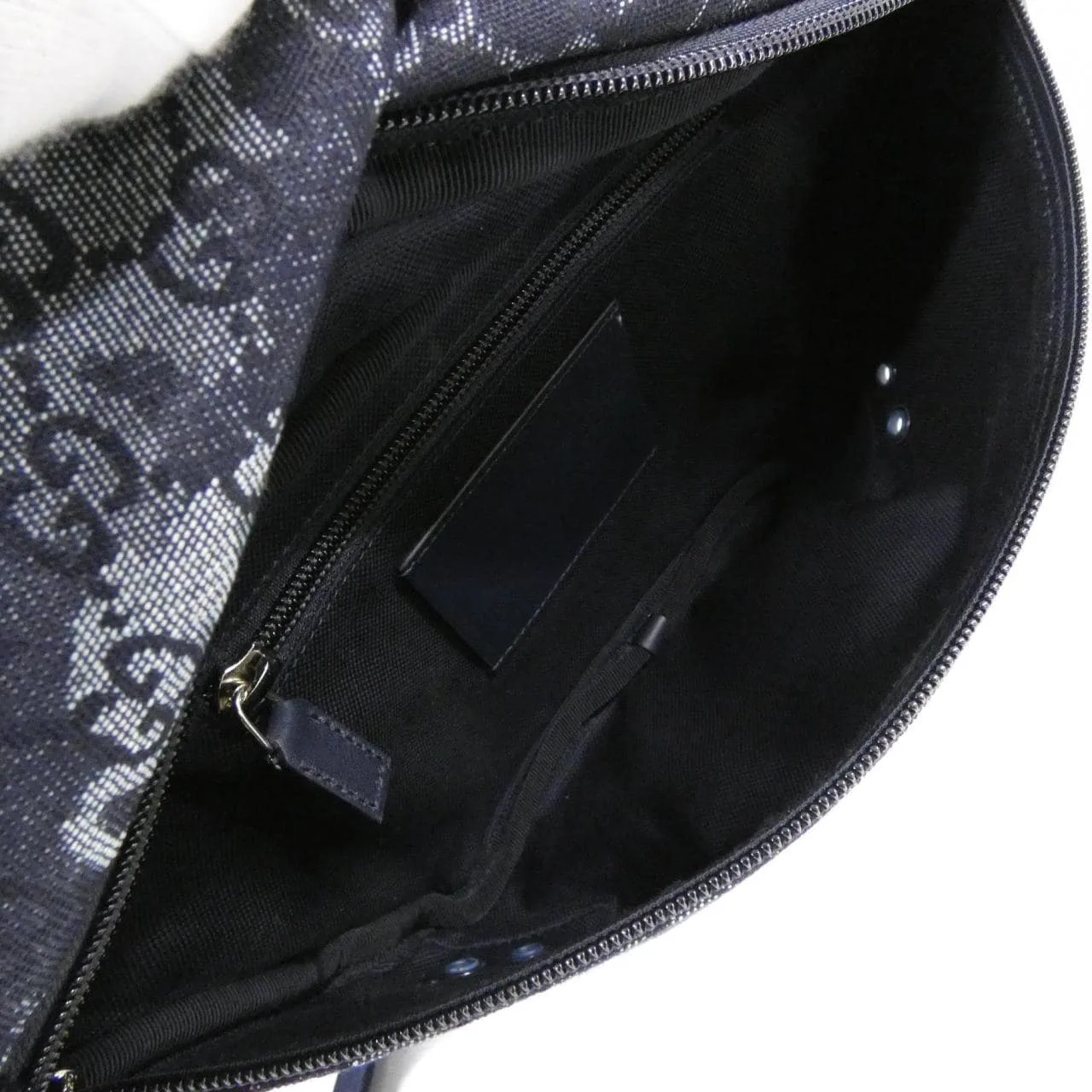 GUCCI 851706 Belt Denim 黑色 牛仔布 中古品A - 縮圖 7