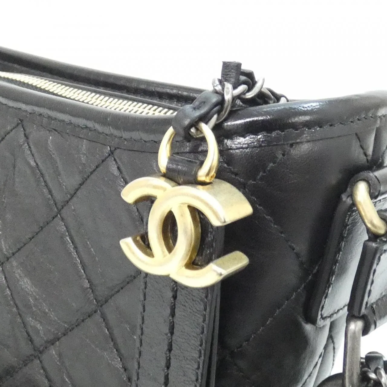 CHANEL Gabrielle AS1582 Shoulder 黑色 中古品A - 縮圖 6