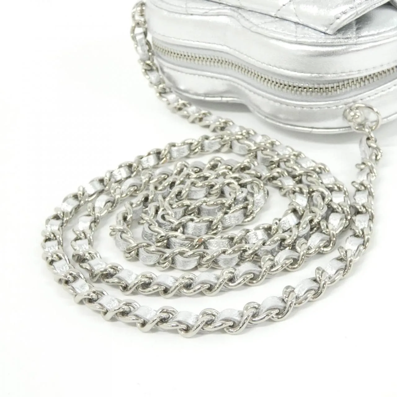 CHANEL Timeless Classic AP2784 Shoulder Lambskin 銀色 羊皮 中古品A - 縮圖 5