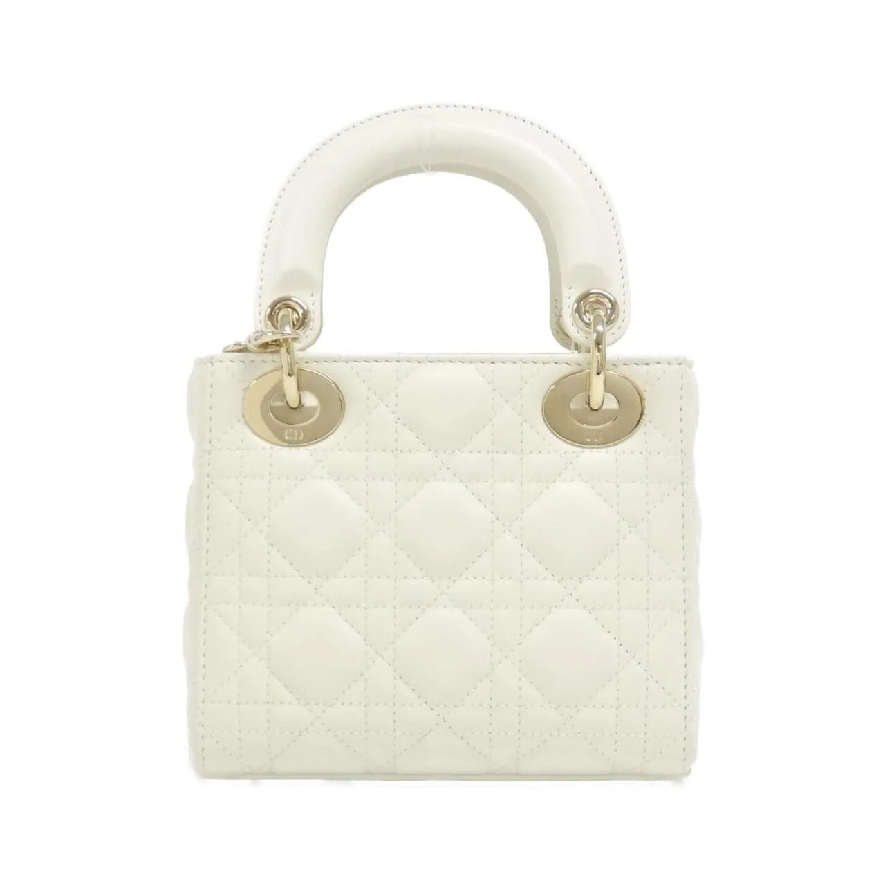 DIOR Lady Dior M0505ONGE Handbag Lambskin Black Lambskin Rank A - Thumbnail 2