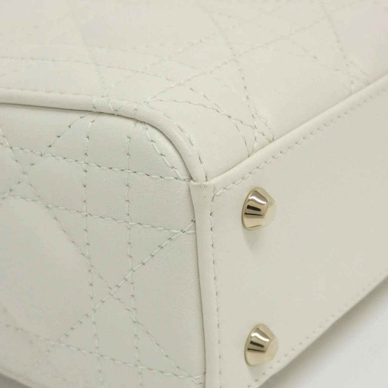 DIOR Lady Dior M0505ONGE Handbag Lambskin Black Lambskin Rank A - Thumbnail 3