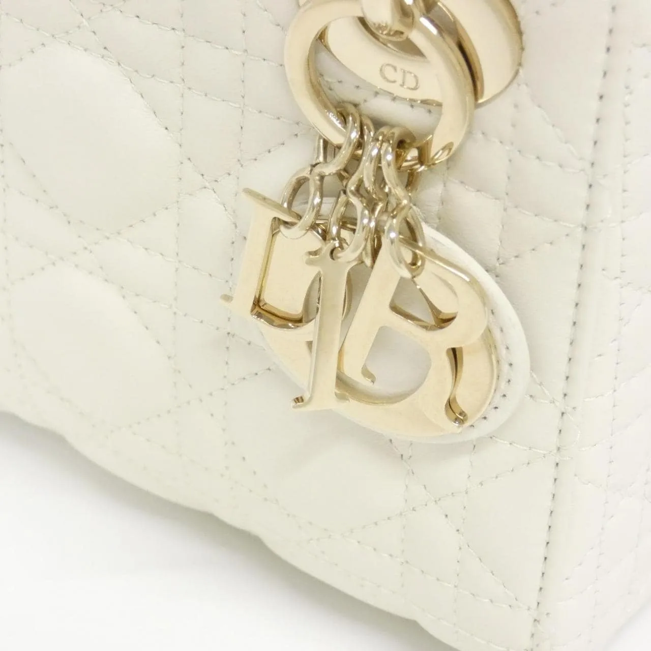 DIOR Lady Dior M0505ONGE Handbag Lambskin Black Lambskin Rank A - Thumbnail 6