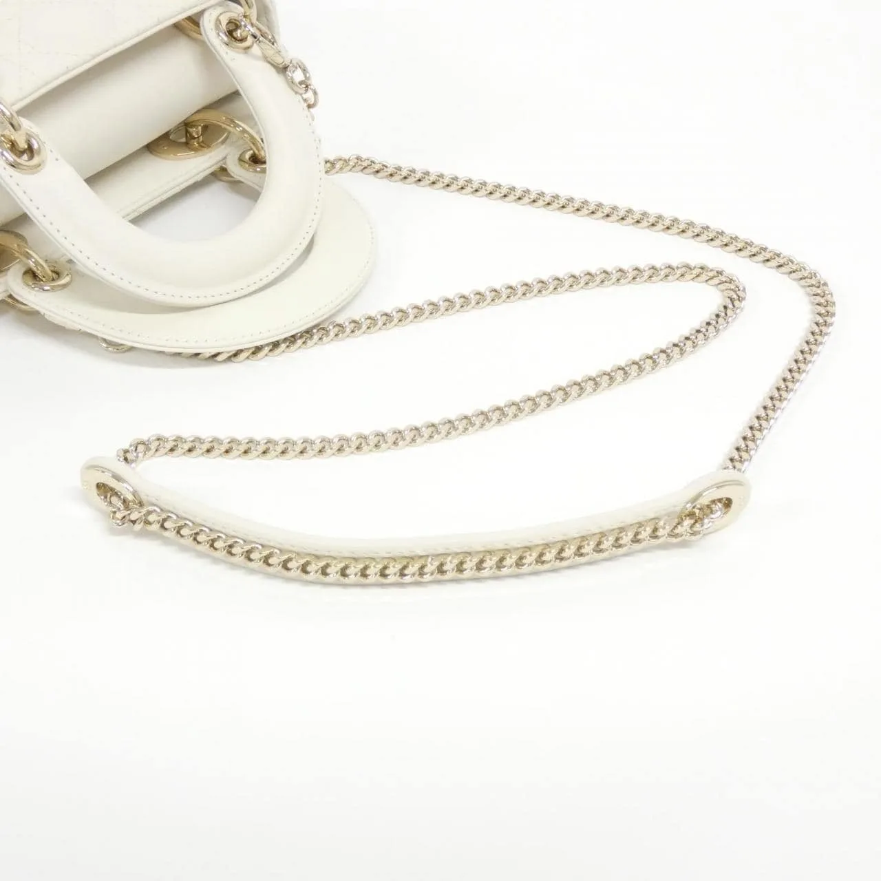 DIOR Lady Dior M0505ONGE Handbag Lambskin Black Lambskin Rank A - Thumbnail 8