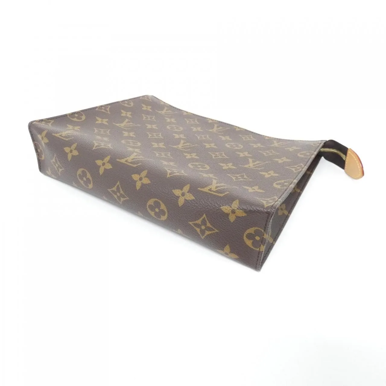 LOUIS VUITTON M47195 Pouch Monogram 黑色 Monogram 中古品A - 縮圖 2