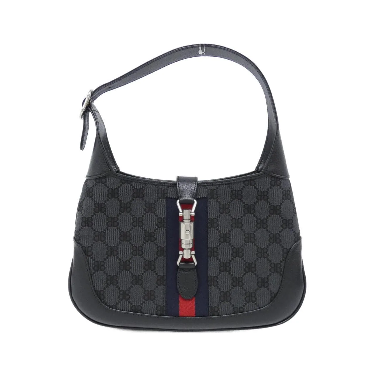 BALENCIAGA 680118 2103X Shoulder Canvas Black