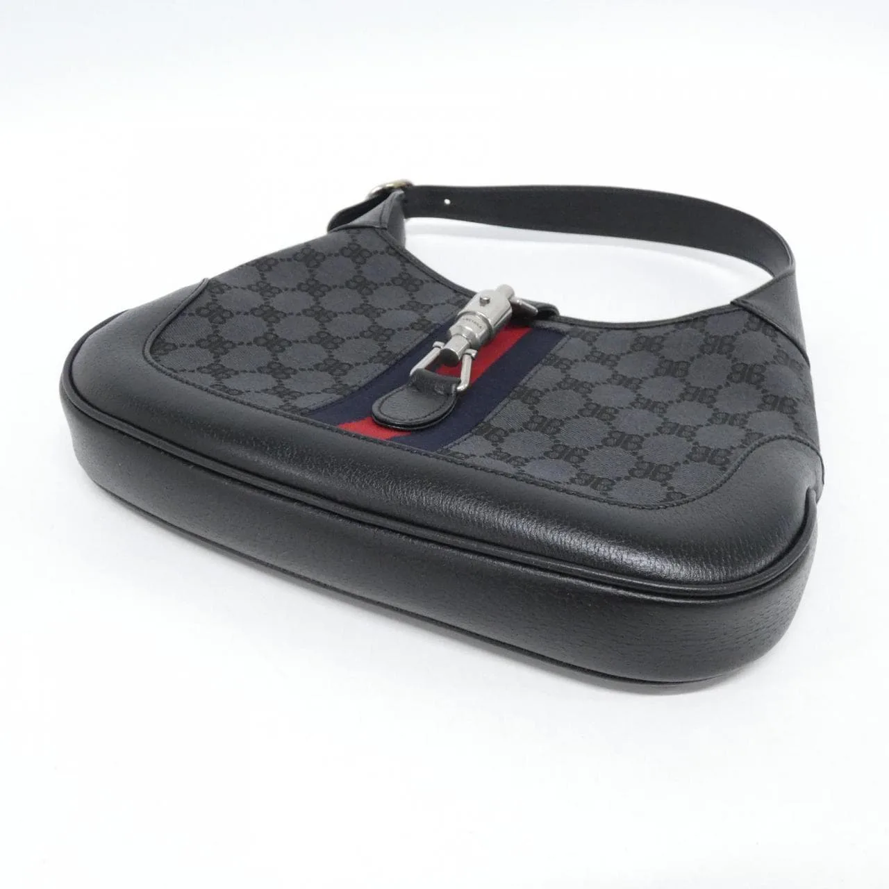 BALENCIAGA 680118 2103X Shoulder Canvas Black Canvas Rank A - Thumbnail 3