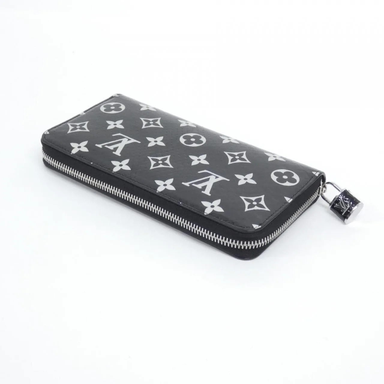 LOUIS VUITTON N96955 Wallet Leather 黑色 皮革 中古品A - 縮圖 2