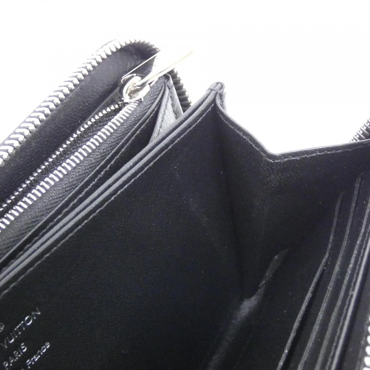 LOUIS VUITTON N96955 Wallet Leather 黑色 皮革 中古品A - 縮圖 5