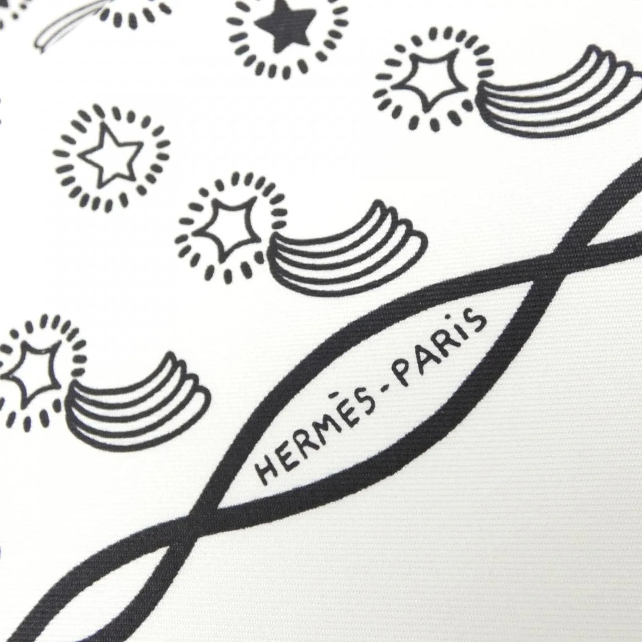 HERMES 042856S Scarf Black Rank A - Thumbnail 2