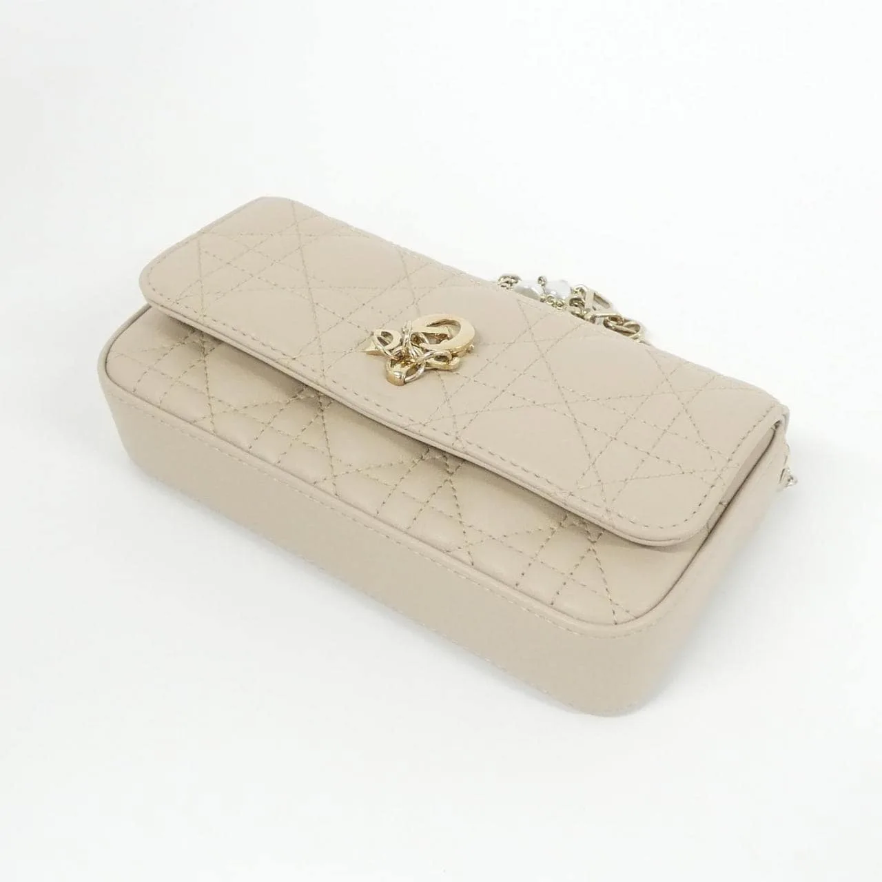 DIOR S0977ONMJ Wallet Lambskin 黑色 羊皮 中古品A - 縮圖 3