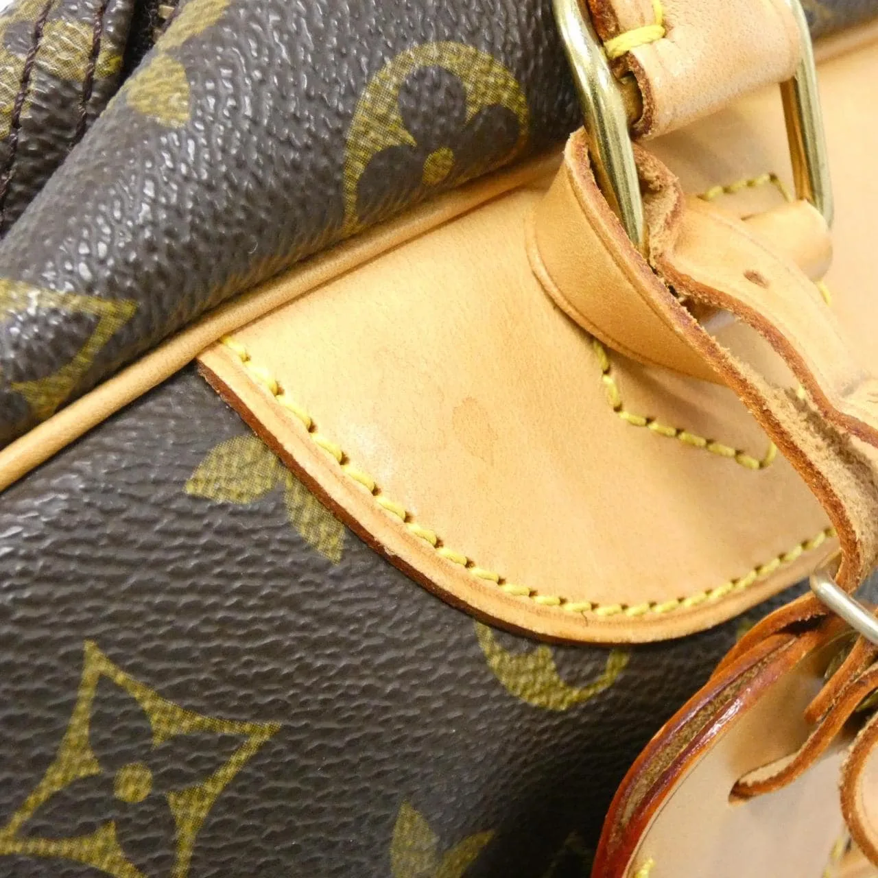 LOUIS VUITTON M47270 Handbag Monogram 黑色 Monogram 中古品A - 縮圖 5