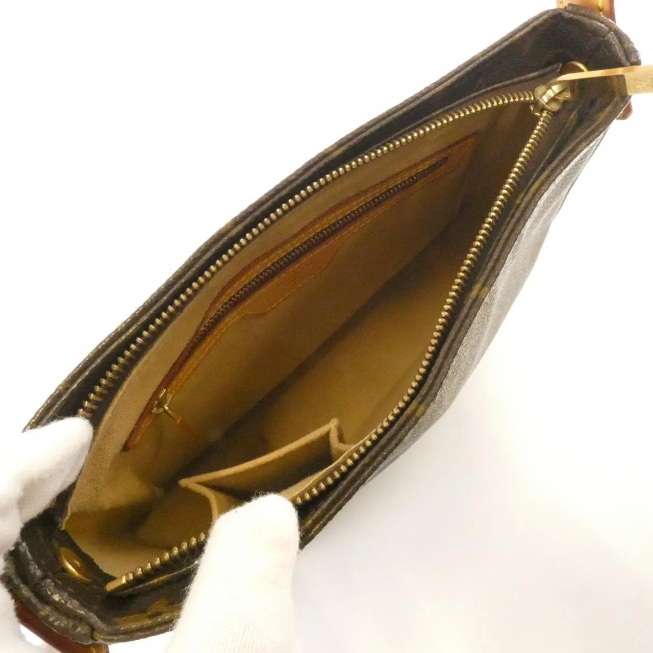 LOUIS VUITTON Looping M51146 Shoulder Monogram 黑色 Monogram 中古品B - 縮圖 8