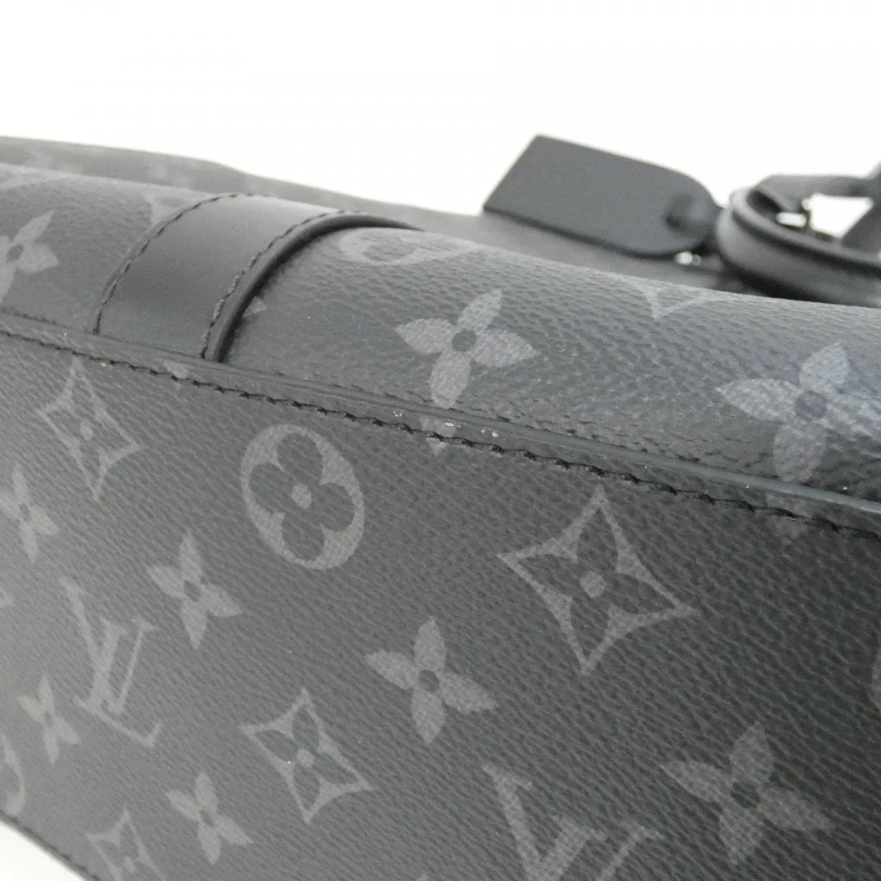 LOUIS VUITTON Eclipse M47059 Handbag Monogram 黑色 Monogram 中古品A - 縮圖 2