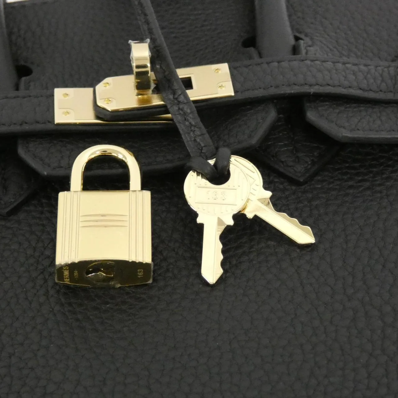 HERMES Birkin 057208CP Handbag Togo 黑色 Togo 牛皮 未使用品 - 縮圖 4