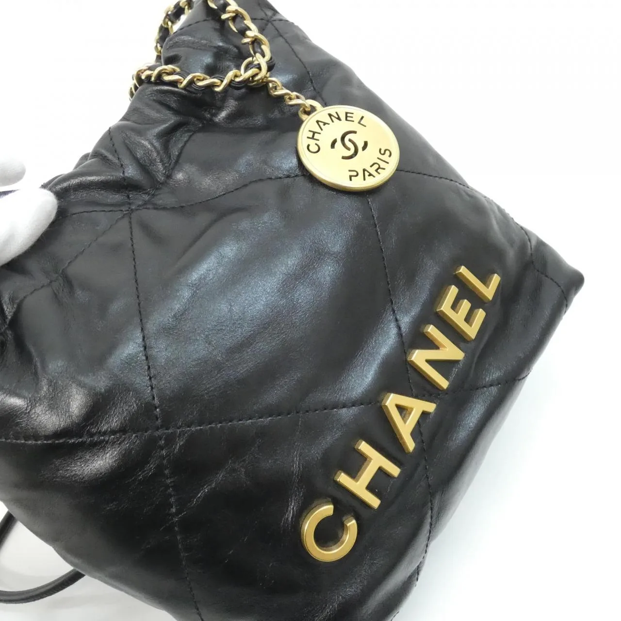 CHANEL Chanel 22 AS3980 Handbag Black Rank A - Thumbnail 6