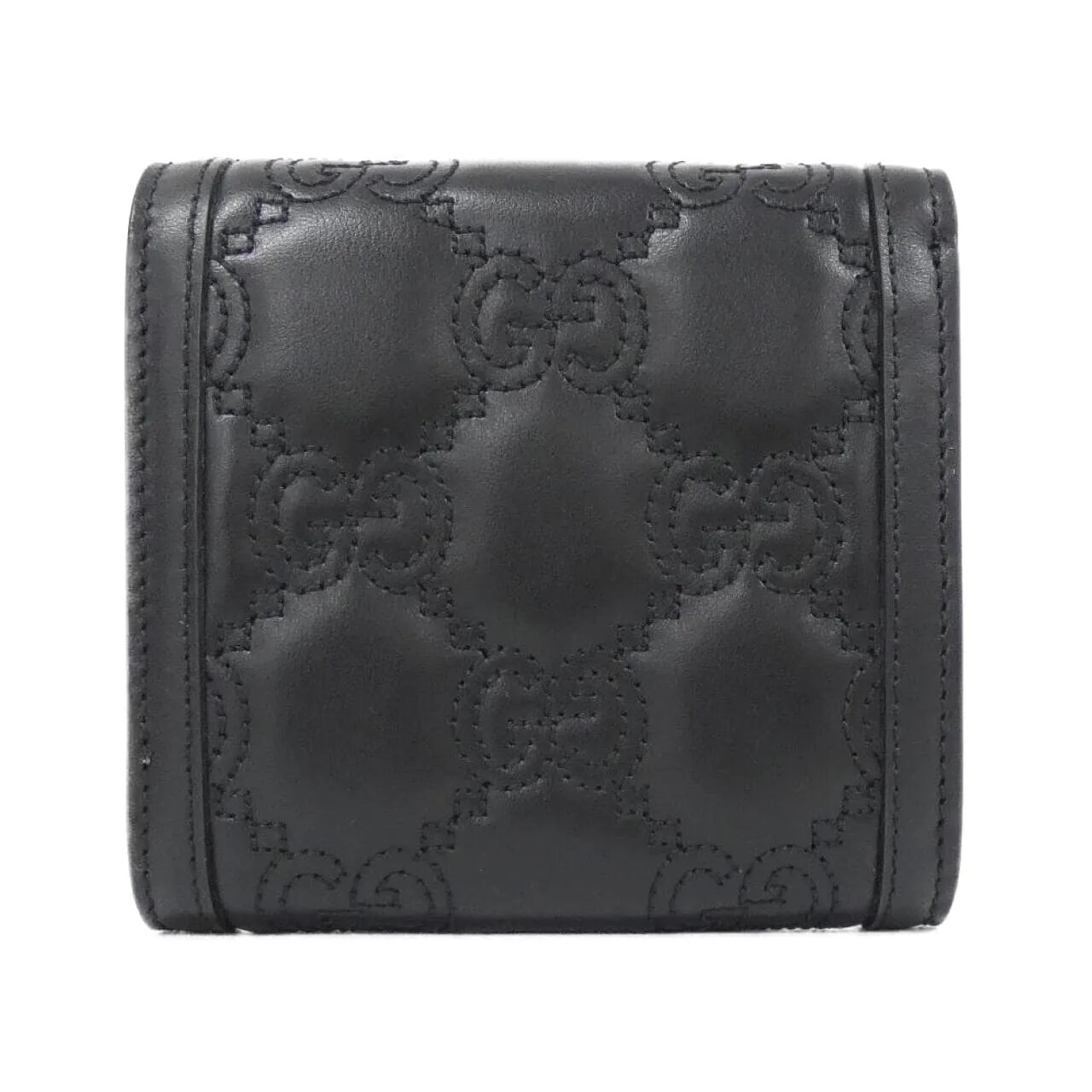 GUCCI 723799 UM8IG Wallet Leather 黑色 皮革 中古品A - 縮圖 2