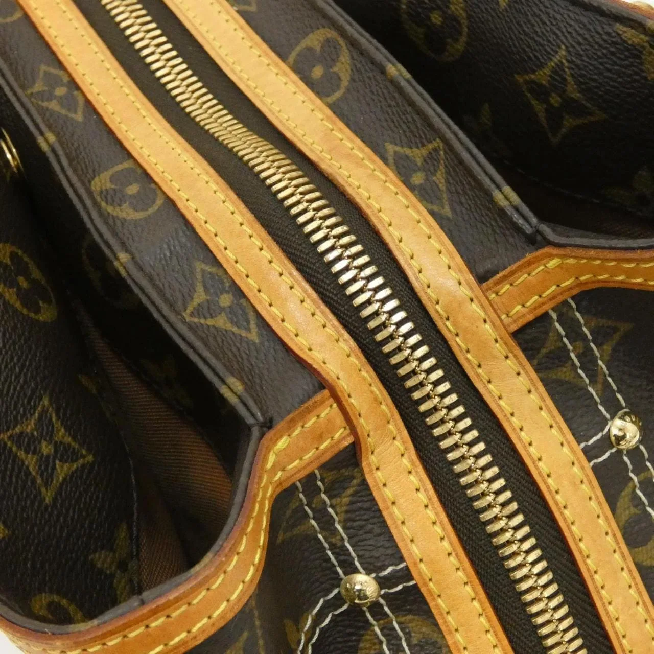 LOUIS VUITTON M40140 Handbag Monogram 黑色 Monogram 中古品A - 縮圖 7