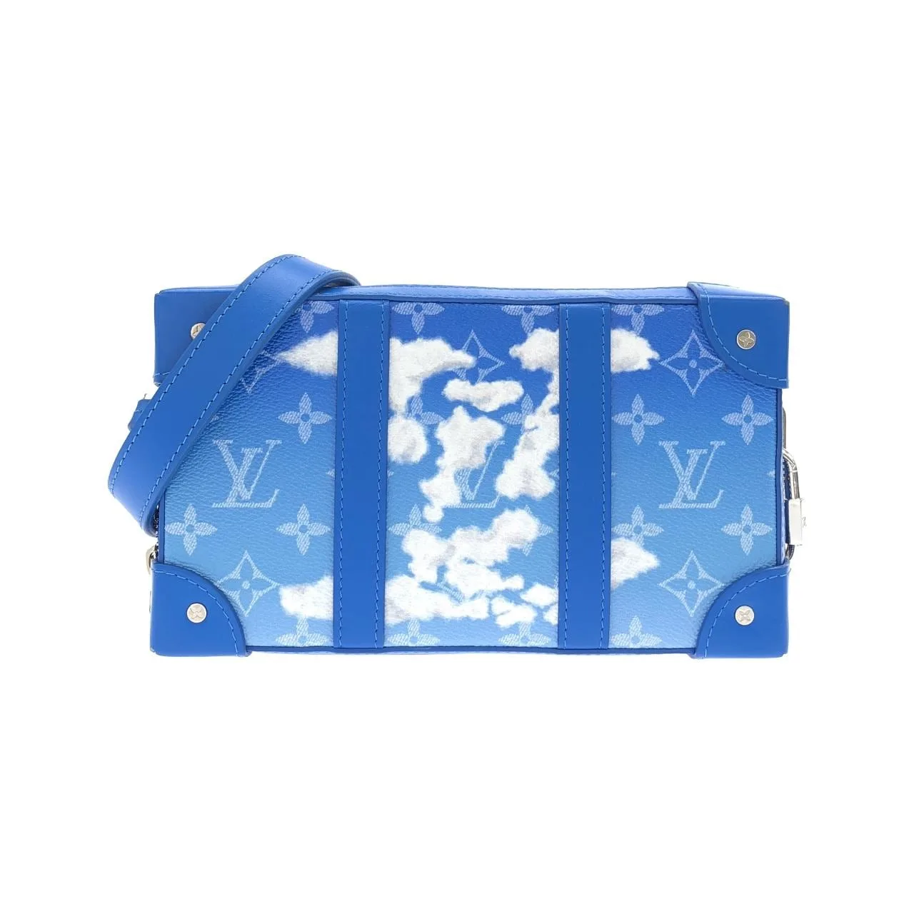 LOUIS VUITTON Soft Trunk M45432 Shoulder Monogram Blue