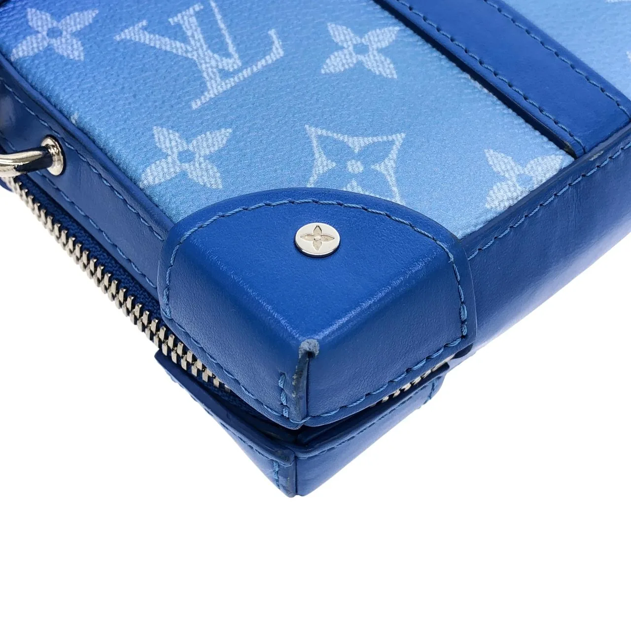 LOUIS VUITTON Soft Trunk M45432 Shoulder Monogram 藍色 Monogram 中古品B - 縮圖 3