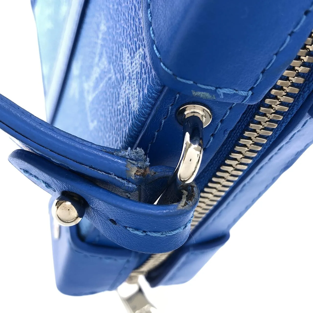 LOUIS VUITTON Soft Trunk M45432 Shoulder Monogram 藍色 Monogram 中古品B - 縮圖 7